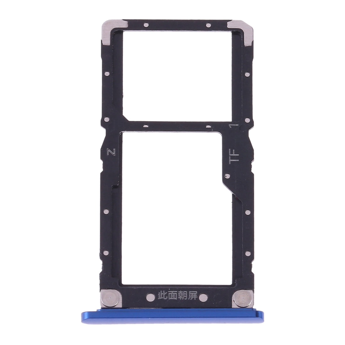 SIM Card Tray + SIM Card / Micro SD Card for Xiaomi Mi 8 Lite(Blue)