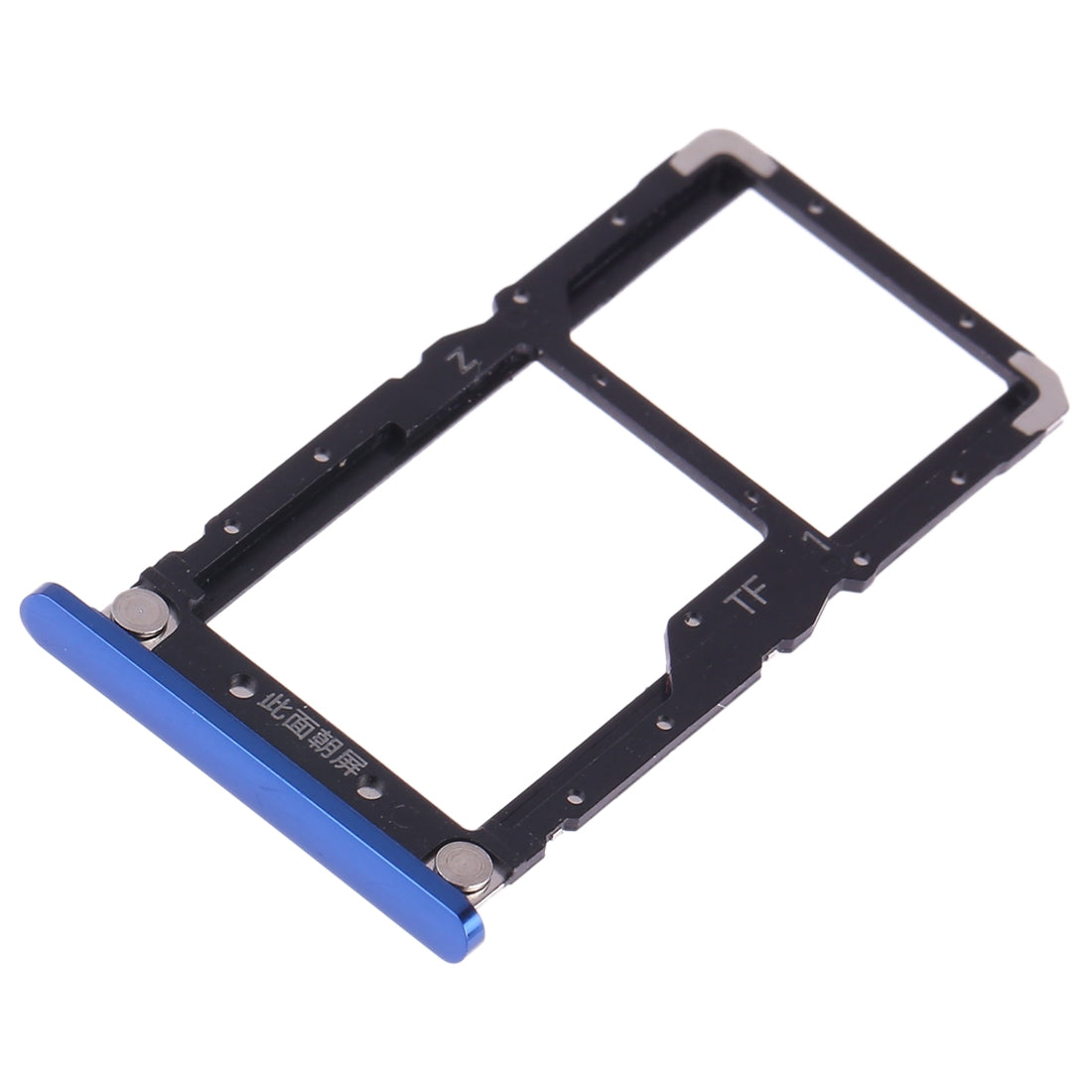 SIM Card Tray + SIM Card / Micro SD Card for Xiaomi Mi 8 Lite(Blue)