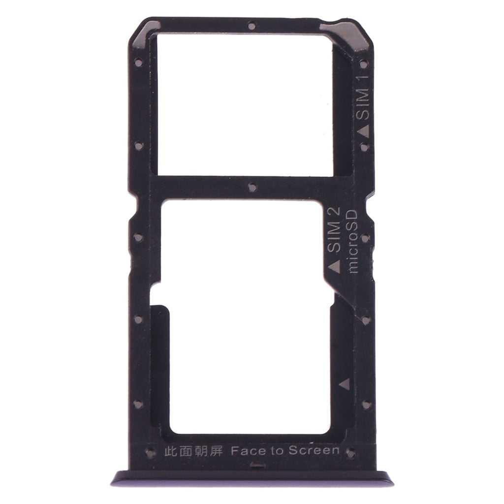 For OPPO A9 SIM Card Tray + SIM Card / Micro SD Card (Blue)