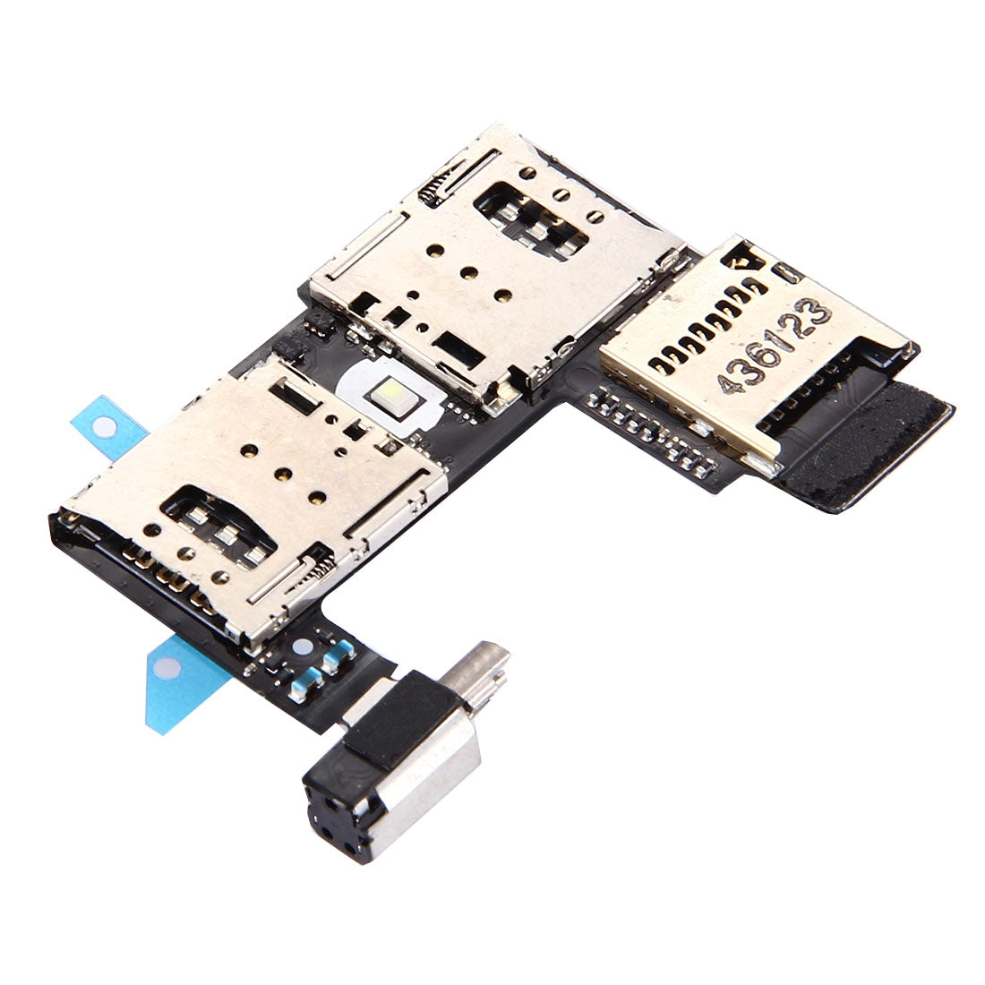 SIM Card Socket + SD Card Socket for Motorola Moto G (2nd Gen.) (Dual SIM Version)