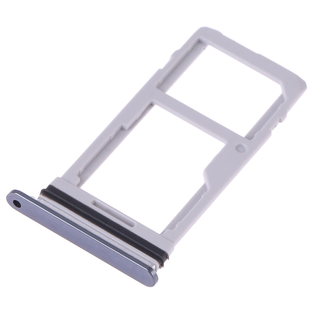 SIM Card Tray + SIM Card Tray / Micro SD Card Tray for LG G7 ThinQ G710 G710EM G710PM G710VMP G710ULM (Silver)