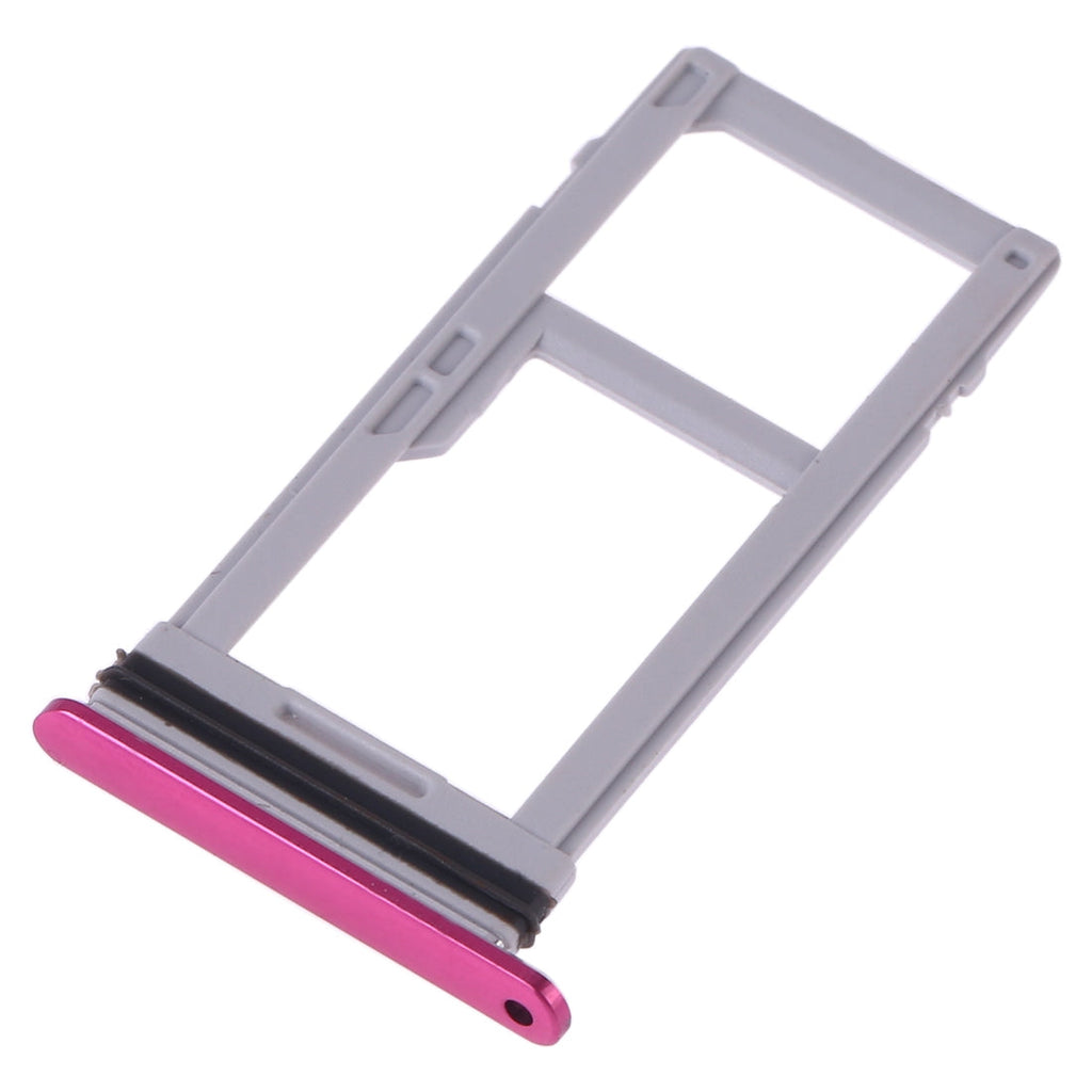 SIM Card Tray + SIM Card Tray / Micro SD Card Tray for LG G7 ThinQ G710 G710EM G710PM G710VMP G710ULM (Purplish Red)