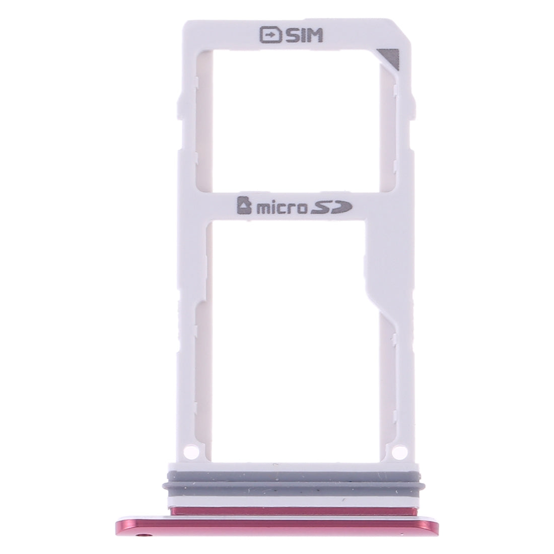 SIM Card Tray + SIM Card Tray / Micro SD Card Tray for LG V30 VS996 LS998U H933 LS998U (Red)