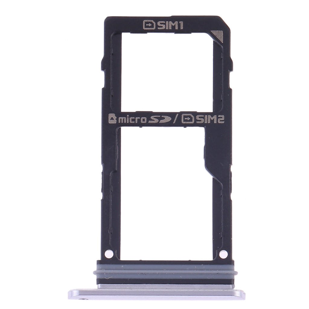 SIM Card Tray + SIM Card Tray / Micro SD Card Tray for LG V30 VS996 LS998U H933 LS998U (Silver)