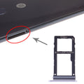SIM Card Tray + SIM Card Tray / Micro SD Card Tray for LG V30 VS996 LS998U H933 LS998U (Silver)