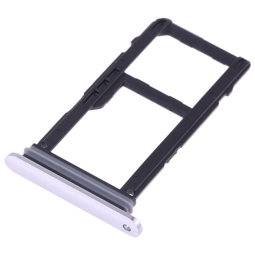 SIM Card Tray + SIM Card Tray / Micro SD Card Tray for LG V30 VS996 LS998U H933 LS998U (Silver)