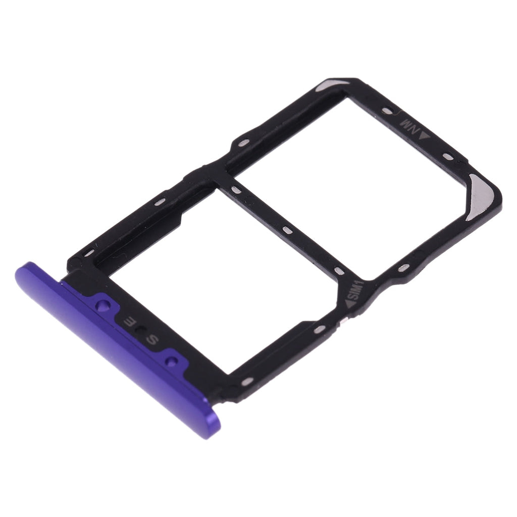 SIM Card Tray + NM Card Tray for Huawei Nova 5(Purple)