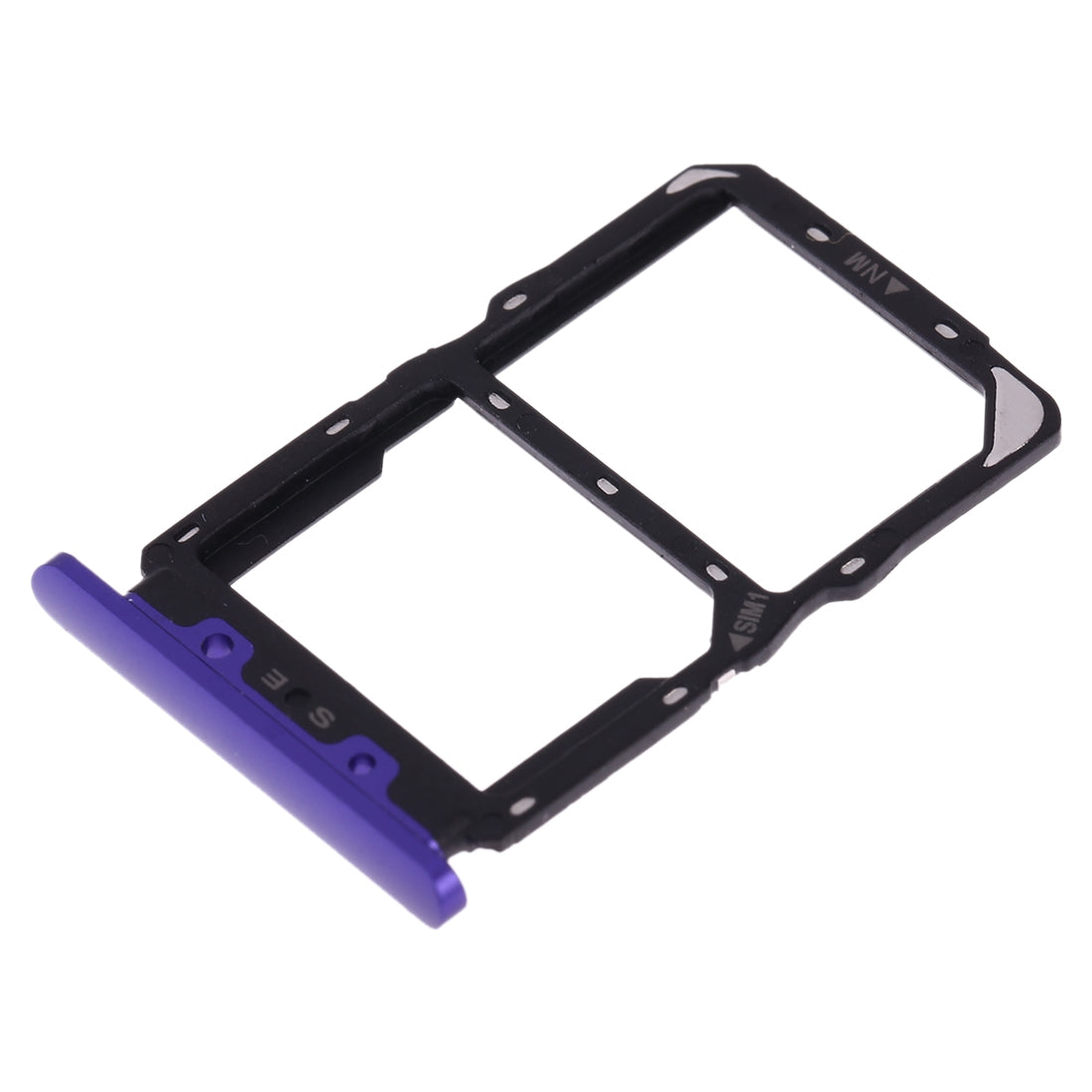 SIM Card Tray + NM Card Tray for Huawei Nova 5(Purple)