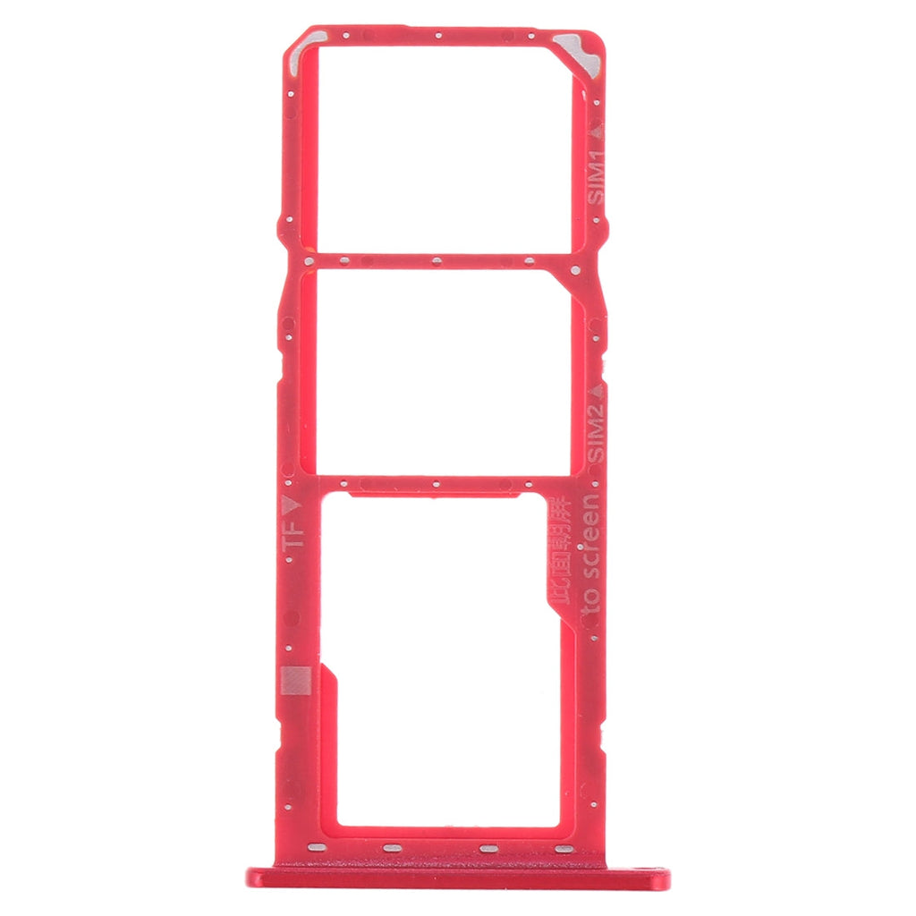 SIM Card Tray + SIM Card Tray + Micro SD Card Tray for Huawei Y7 (2019) / Y7 Pro (2019) / Y7 Prime (2019) (Red)