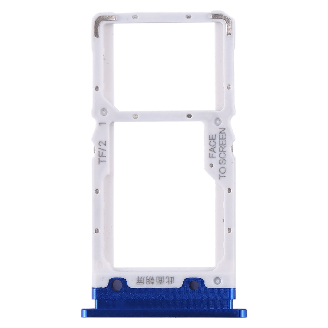 SIM Card Tray + SIM Card Tray / Micro SD Card Tray for Xiaomi Mi CC9 (Blue)