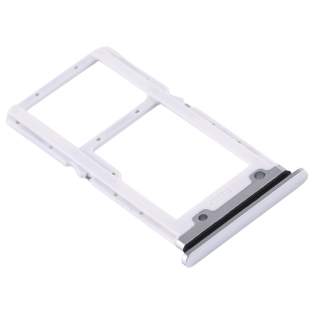 SIM Card Tray + SIM Card Tray / Micro SD Card Tray for Xiaomi Mi CC9 (Silver)