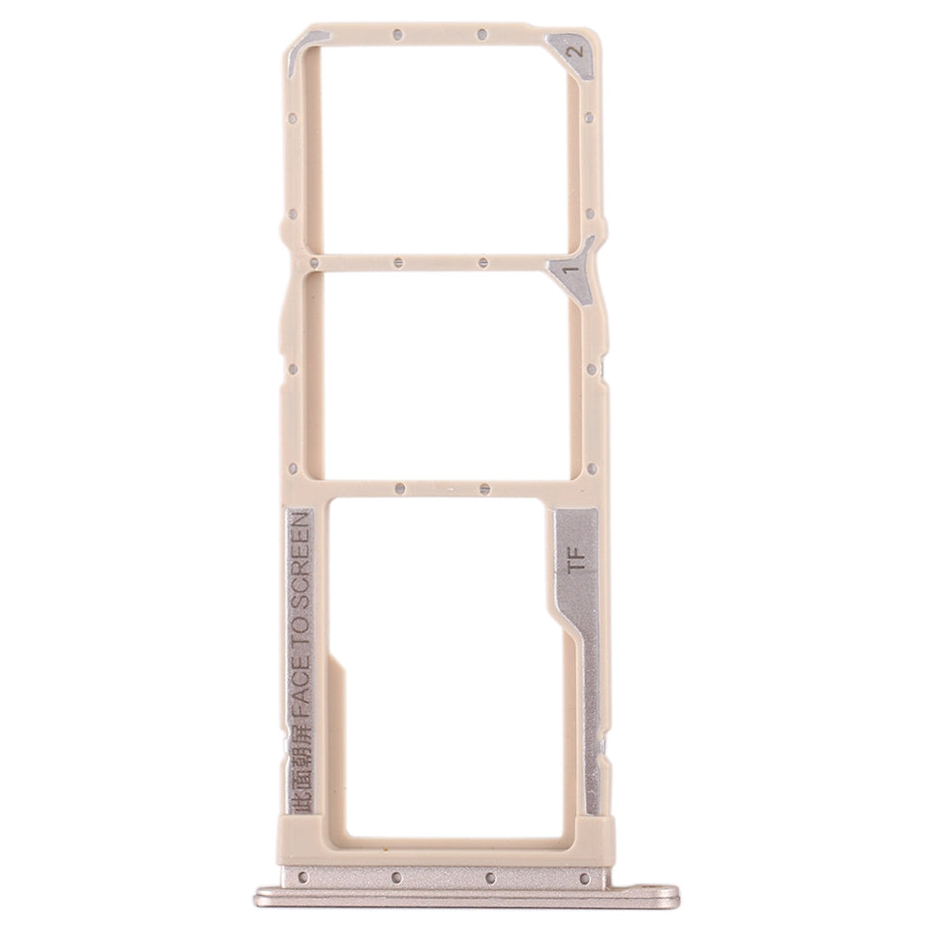 SIM Card Tray + SIM Card Tray + Micro SD Card Tray for Xiaomi Redmi 7A (Gold)