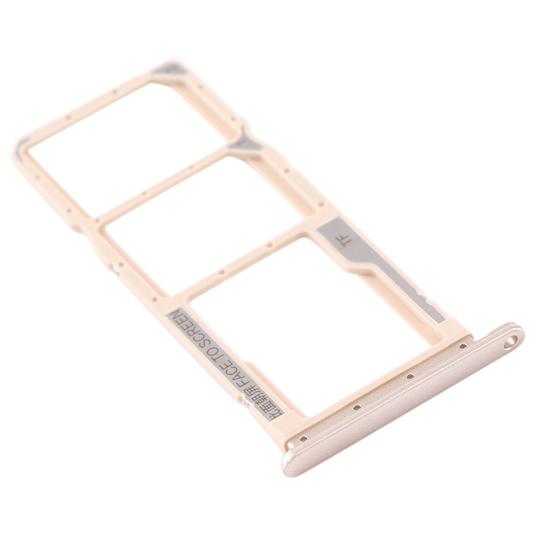 SIM Card Tray + SIM Card Tray + Micro SD Card Tray for Xiaomi Redmi 7A (Gold)