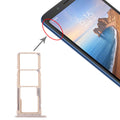SIM Card Tray + SIM Card Tray + Micro SD Card Tray for Xiaomi Redmi 7A (Gold)