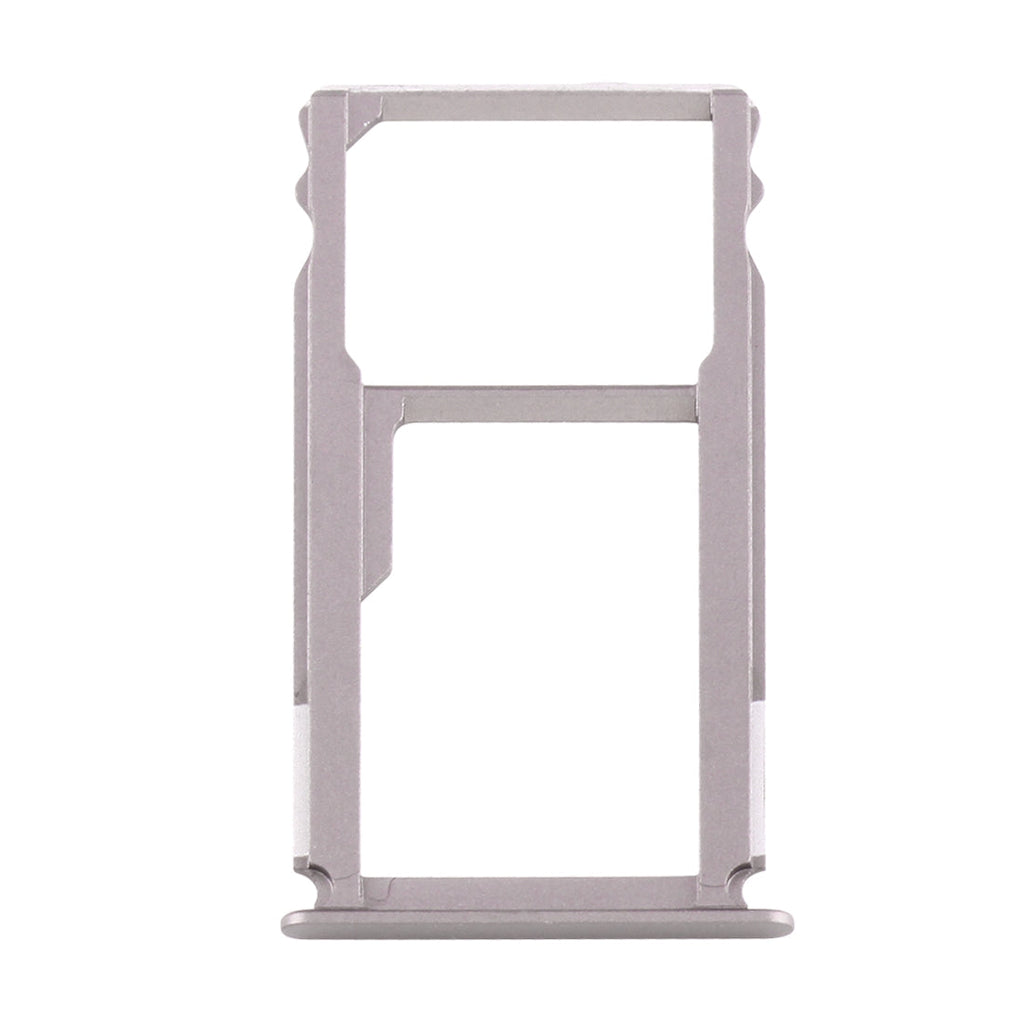 For Huawei Mate S Nano SIM Card Tray + Nano SIM / Micro SD Card Tray (Grey)