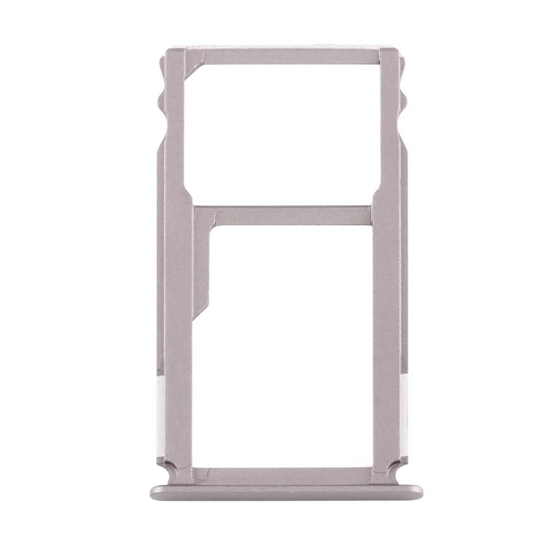 For Huawei Mate S Nano SIM Card Tray + Nano SIM / Micro SD Card Tray (Grey)