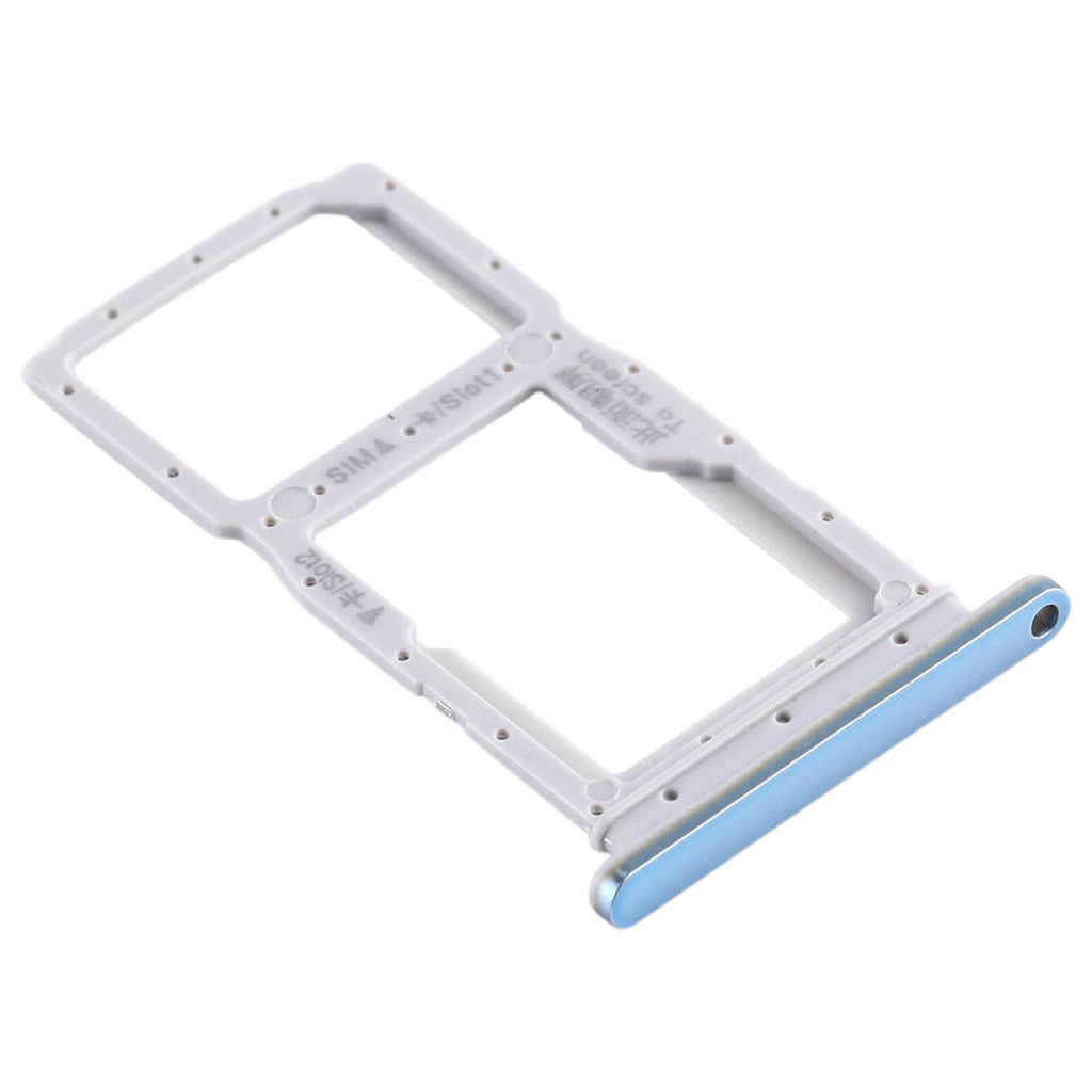 SIM Card Tray + SIM Card Tray / Micro SD Card Tray for Huawei Honor 9X / Honor 9X Pro(Baby Blue)
