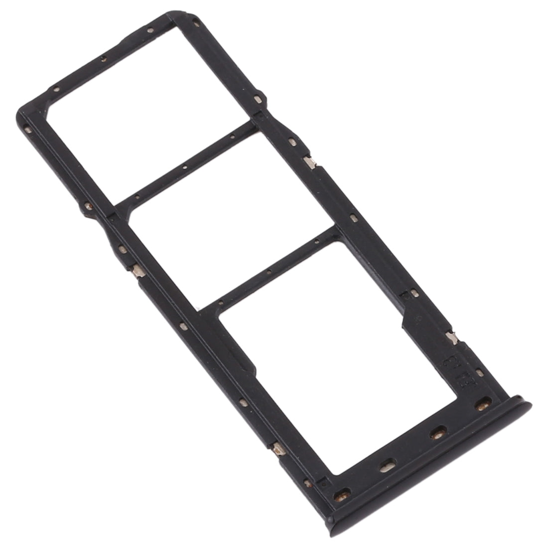 For OPPO Realme 3 Pro / Realme X Lite SIM Card Tray + SIM Card Tray + Micro SD Card Tray (Black)