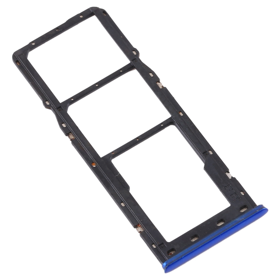 For OPPO Realme 3 Pro / Realme X Lite SIM Card Tray + SIM Card Tray + Micro SD Card Tray (Blue)