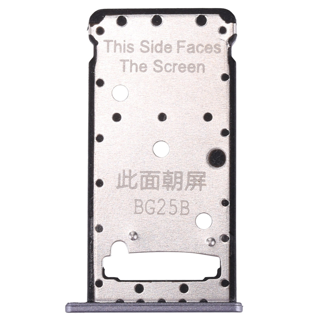 For Huawei Enjoy 7 Plus / Y7 Prime SIM Card Tray & SIM / Micro SD Card Tray(Grey)