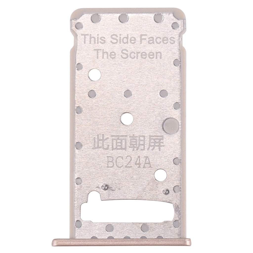 For Huawei Enjoy 7 Plus / Y7 Prime SIM Card Tray & SIM / Micro SD Card Tray(Gold)