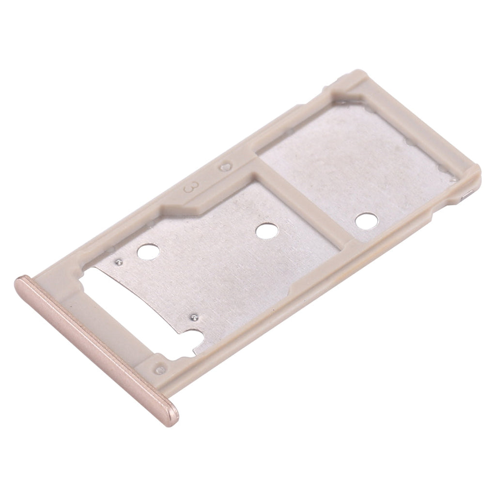 For Huawei Enjoy 7 Plus / Y7 Prime SIM Card Tray & SIM / Micro SD Card Tray(Gold)