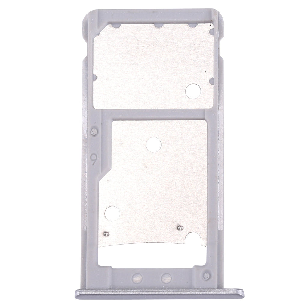 For Huawei Enjoy 7 Plus / Y7 Prime SIM Card Tray & SIM / Micro SD Card Tray(Silver)