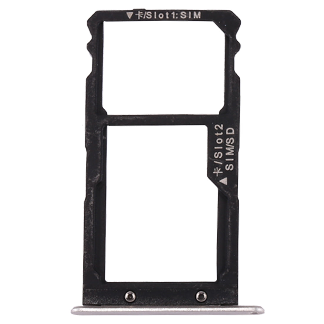 For Huawei Maimang 5 SIM Card Tray & SIM / Micro SD Card Tray(Silver)