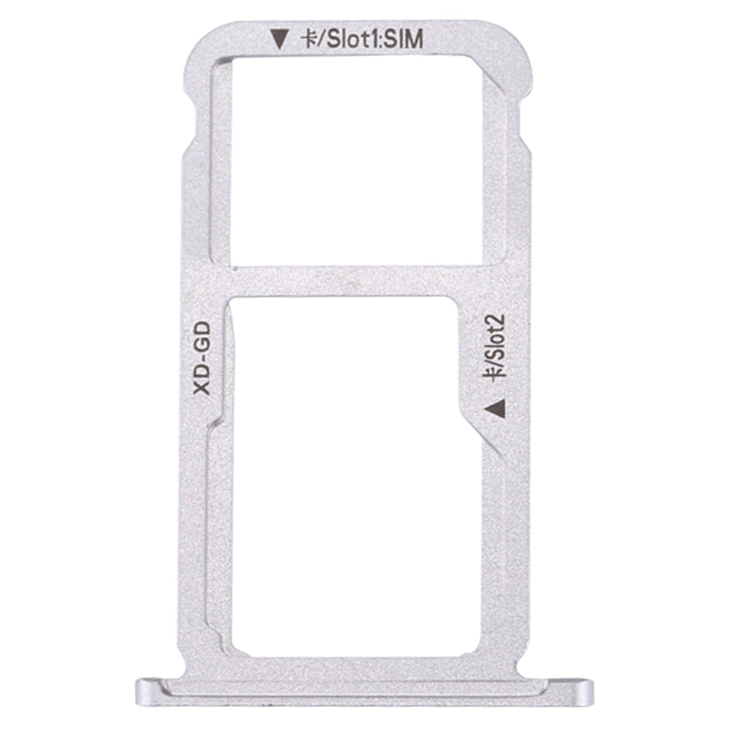 For Huawei Honor 6X / GR5 2017 SIM Card Tray & SIM / Micro SD Card Tray(Silver)