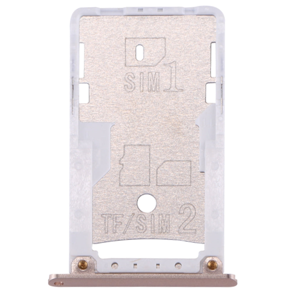 For Xiaomi Redmi 3 & 3s SIM & SIM / TF Card Tray(Gold)