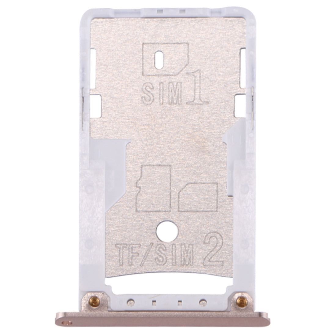 For Xiaomi Redmi 3 & 3s SIM & SIM / TF Card Tray(Gold)