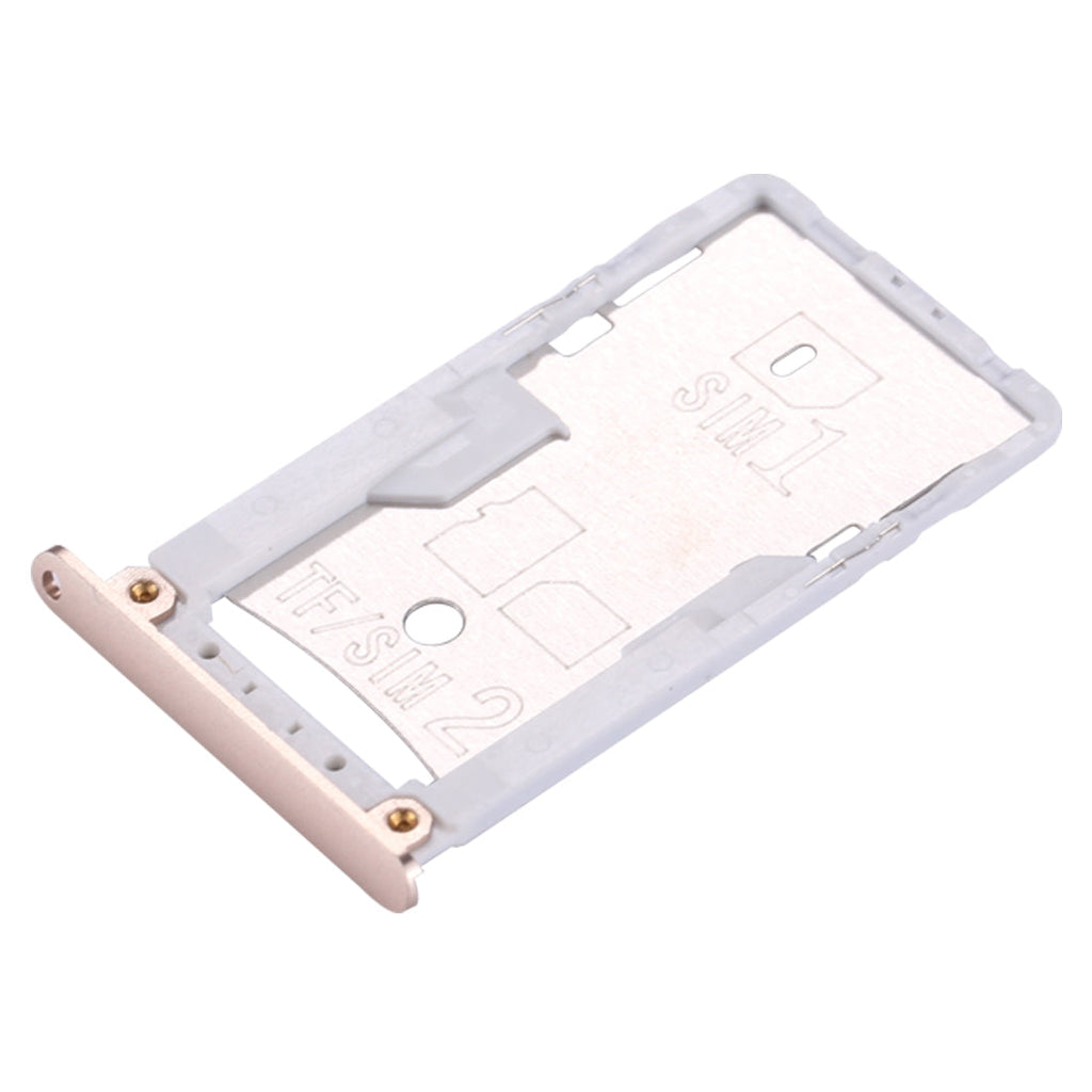 For Xiaomi Redmi 3 & 3s SIM & SIM / TF Card Tray(Gold)