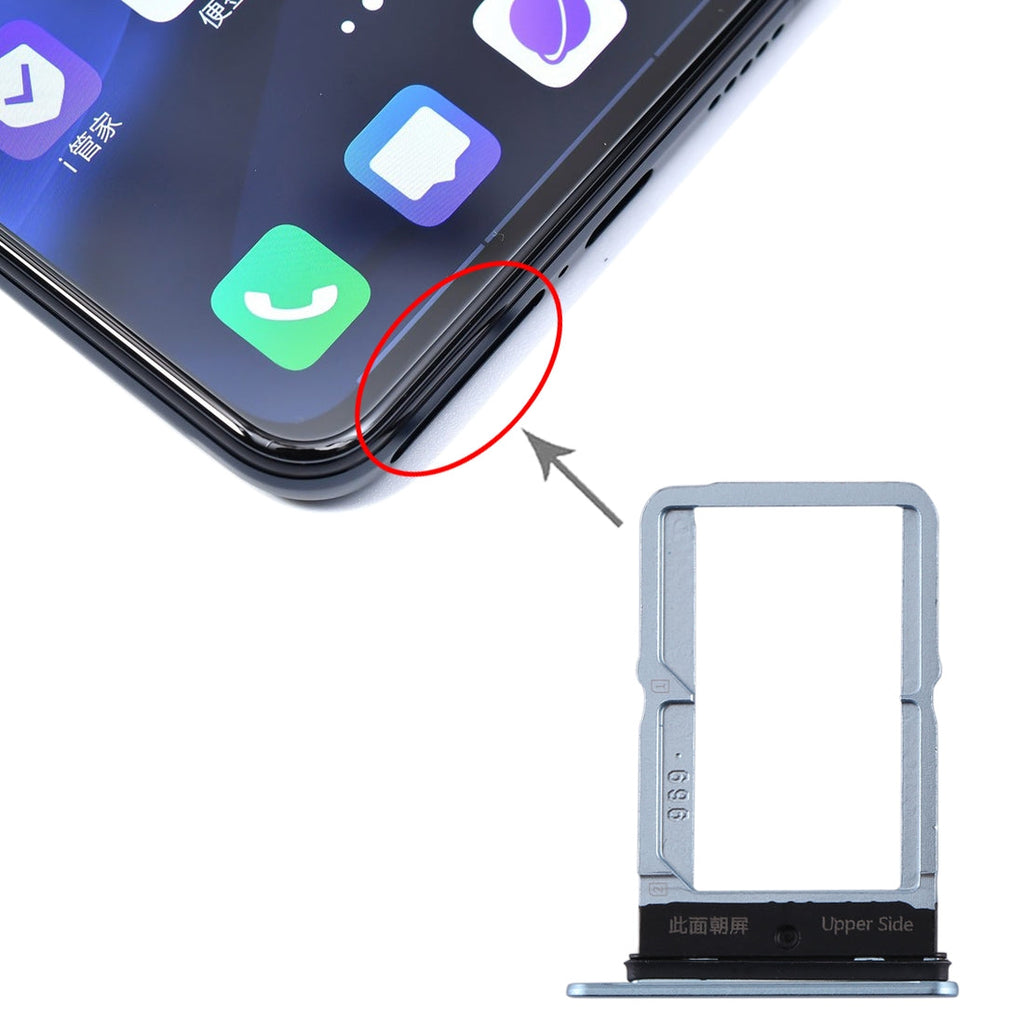 For vivo S5 SIM Card Tray + SIM Card Tray (Grey)