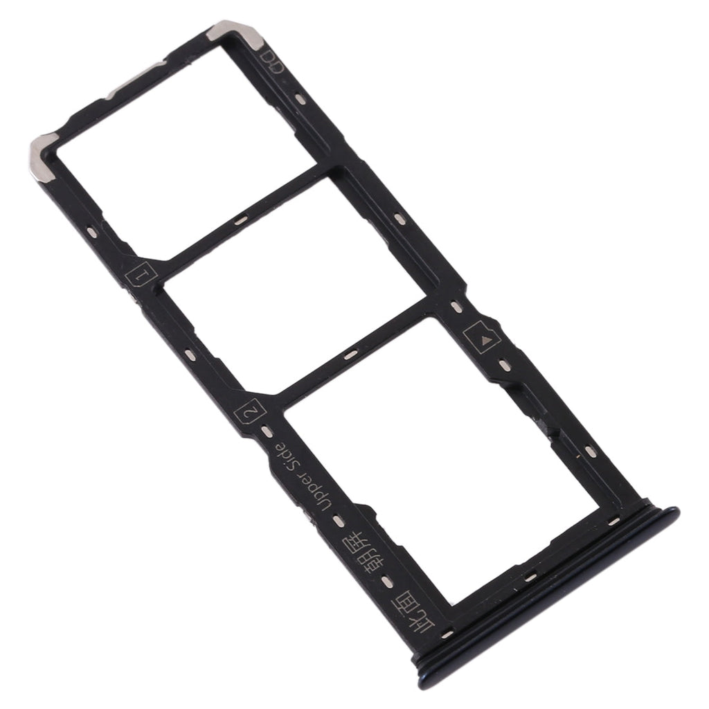 For Vivo S1 SIM Card Tray + SIM Card Tray + Micro SD Card Tray (Black)