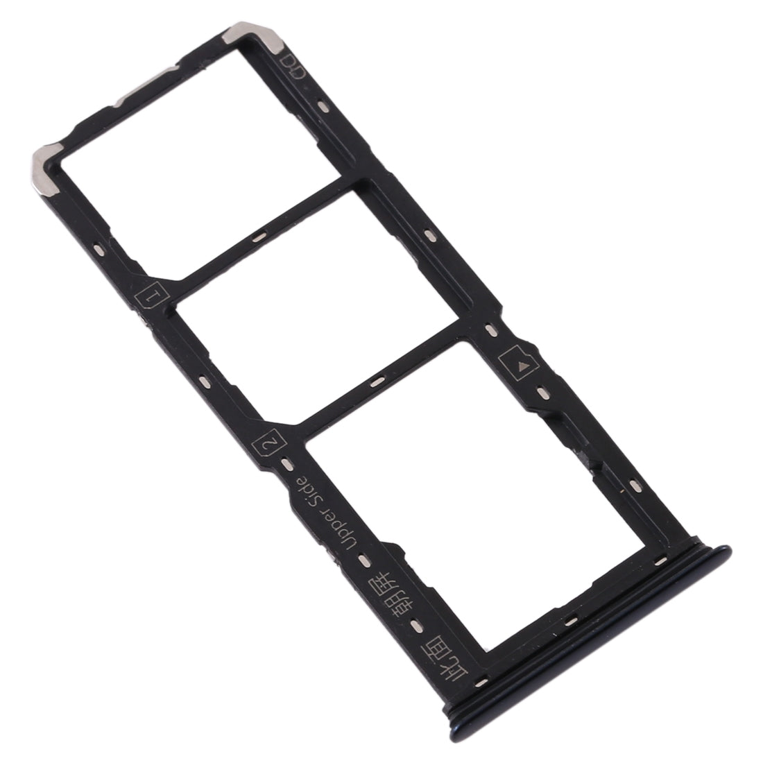For Vivo S1 SIM Card Tray + SIM Card Tray + Micro SD Card Tray (Black)