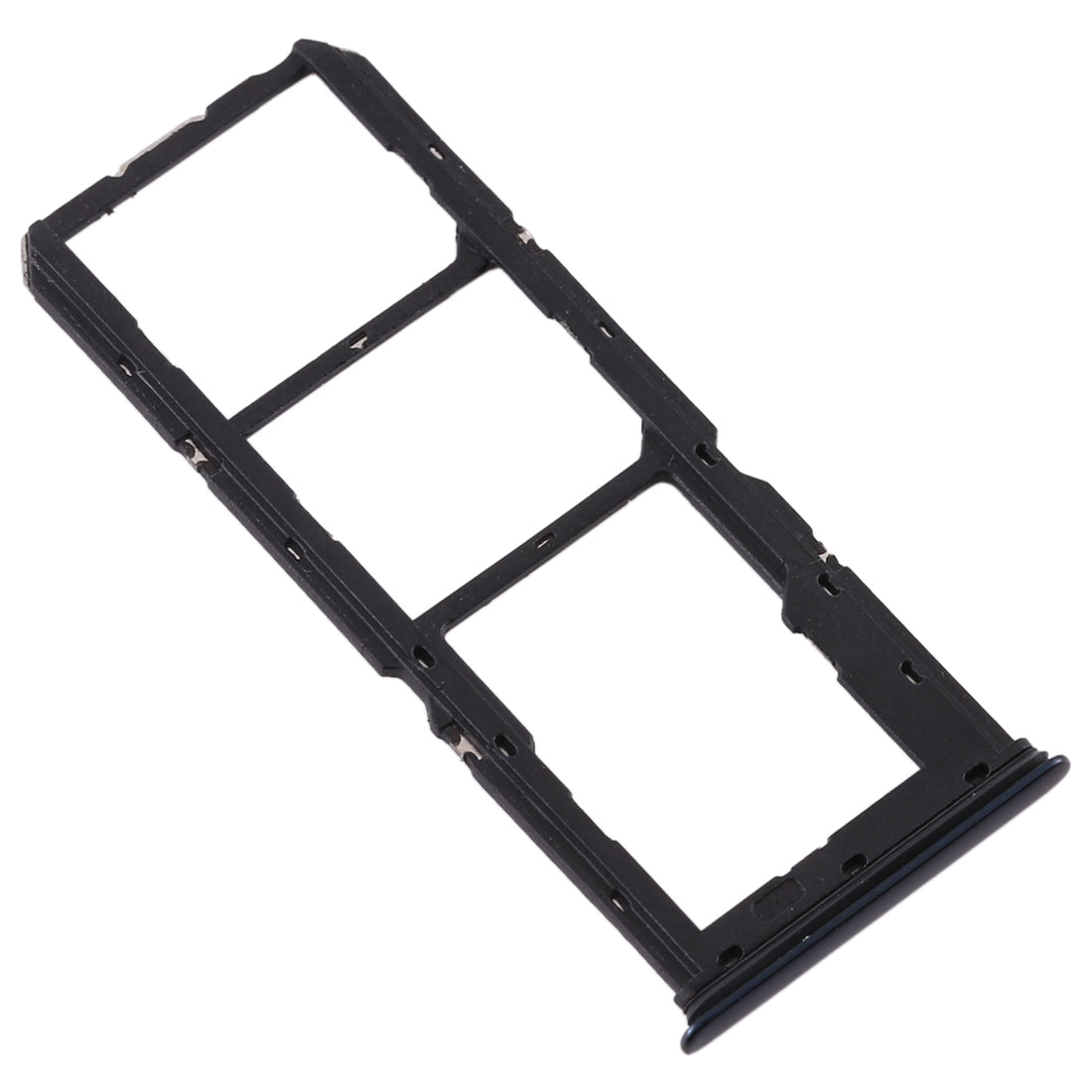 For Vivo S1 SIM Card Tray + SIM Card Tray + Micro SD Card Tray (Black)