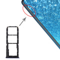 For Vivo S1 SIM Card Tray + SIM Card Tray + Micro SD Card Tray (Blue)