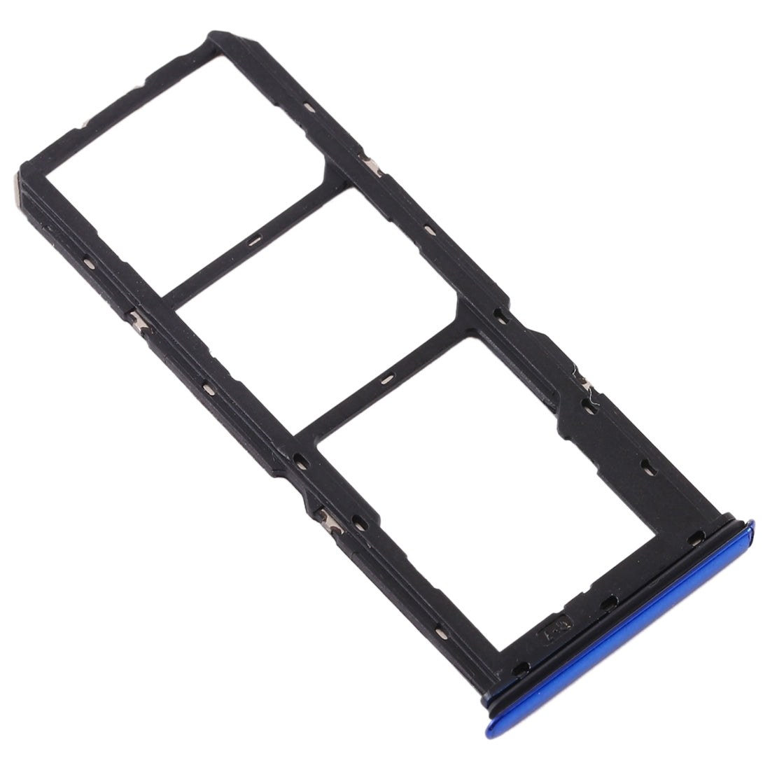 For Vivo S1 SIM Card Tray + SIM Card Tray + Micro SD Card Tray (Blue)