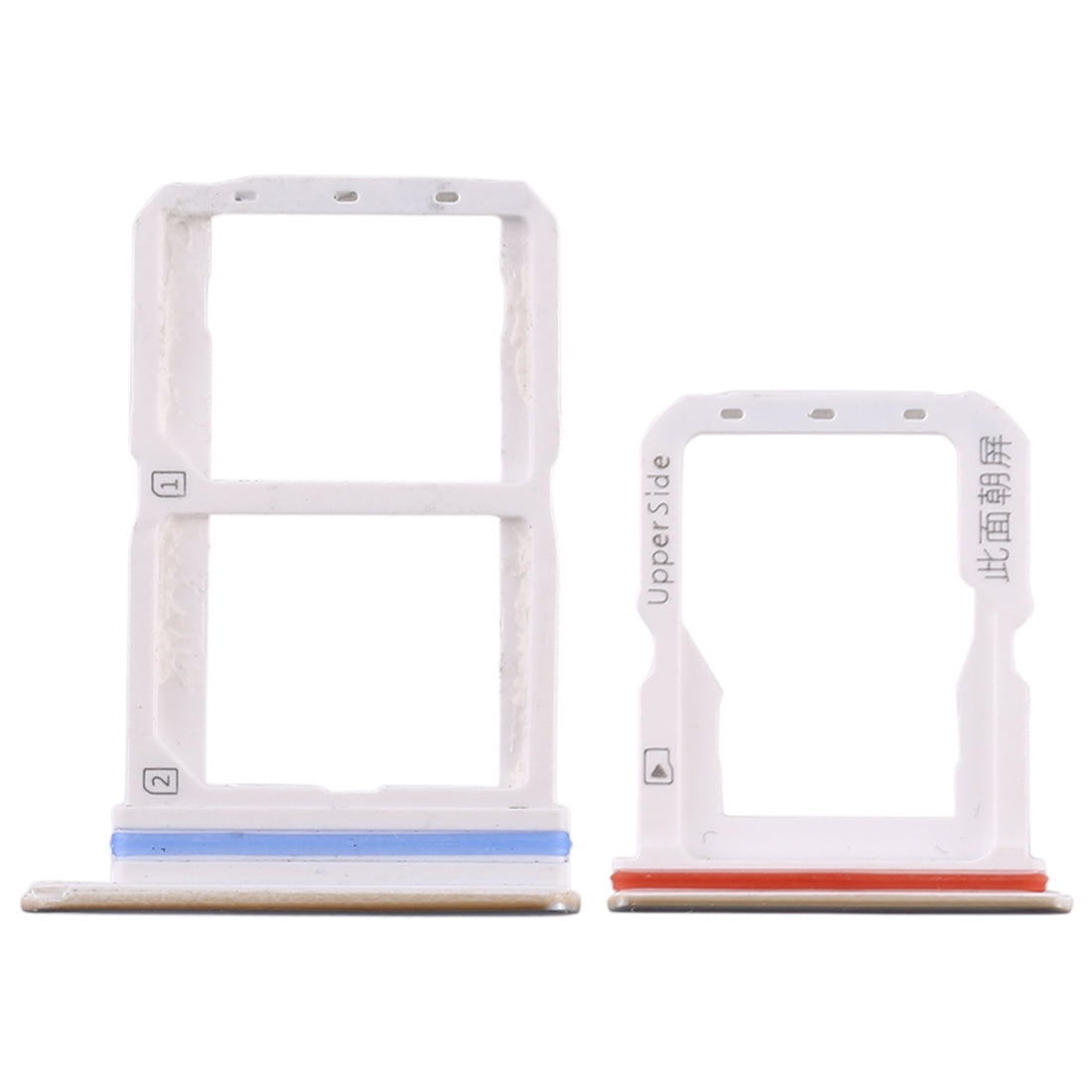 For Vivo S1 Pro SIM Card Tray + SIM Card Tray + Micro SD Card Tray (Silver)