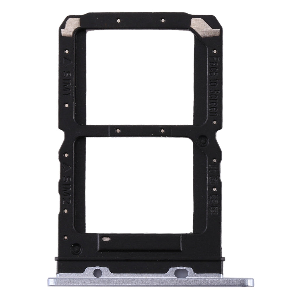 For Realme X2 Pro SIM Card Tray + SIM Card Tray (Silver)