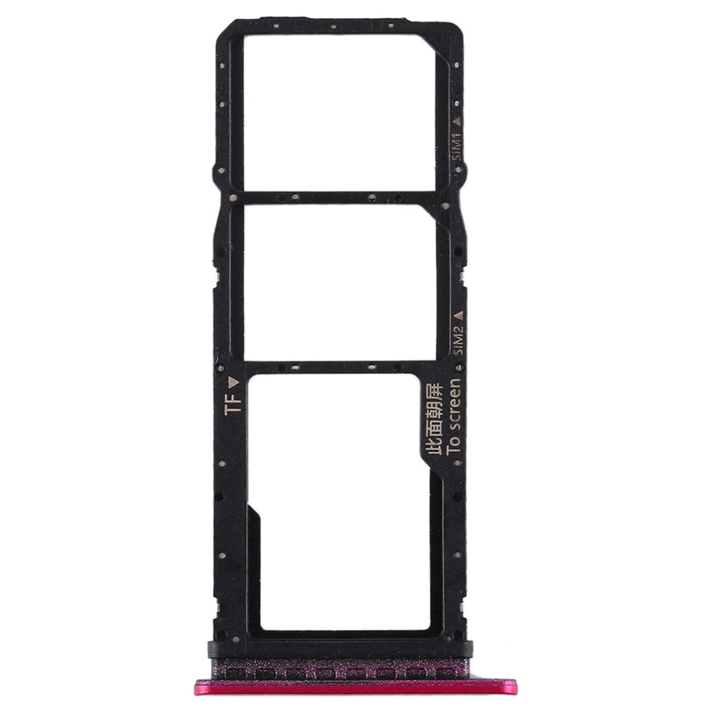 SIM Card Tray + SIM Card Tray + Micro SD Card Tray for Huawei Honor Play 3 (Red)