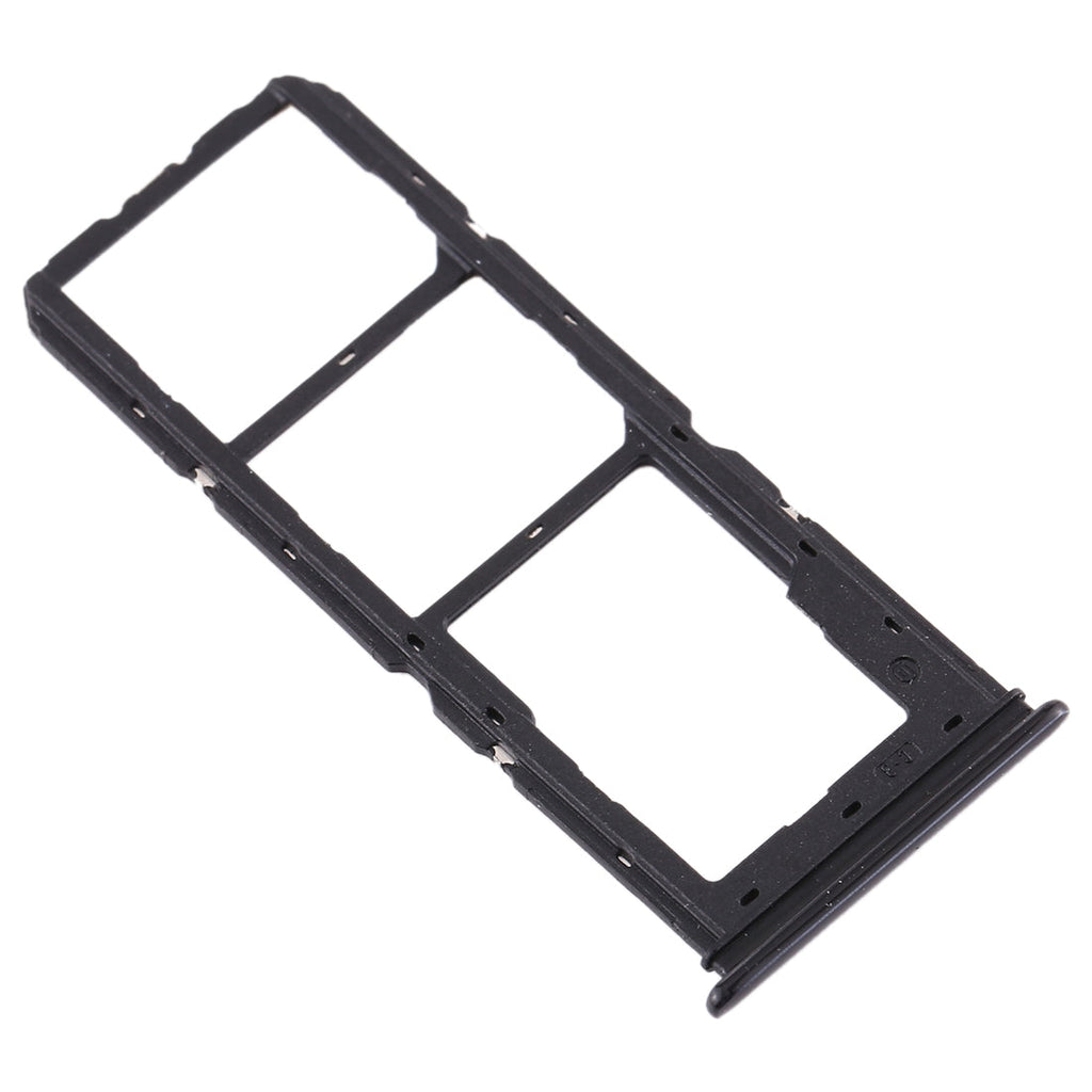 For Vivo U3x / U10 SIM Card Tray + SIM Card Tray + Micro SD Card Tray (Black)