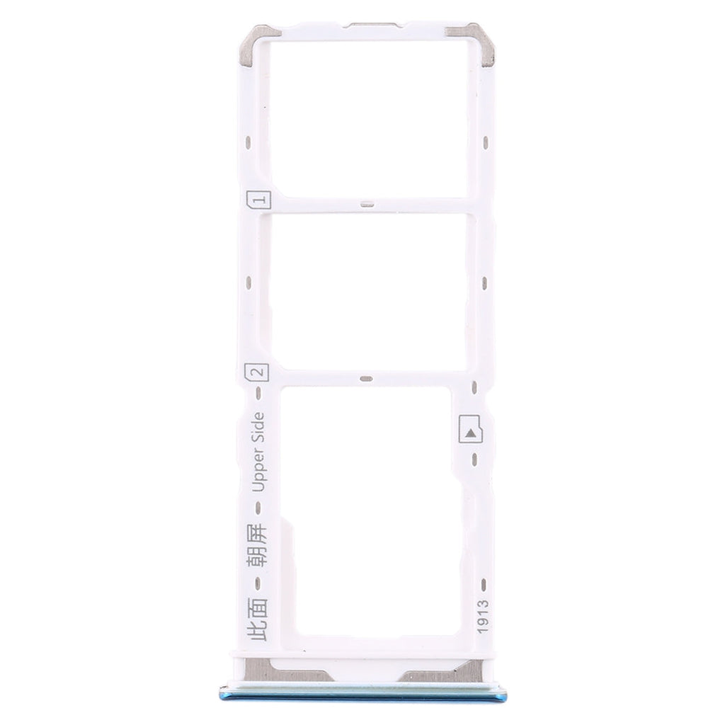 For Vivo  Y7s SIM Card Tray + SIM Card Tray + Micro SD Card Tray (Blue)