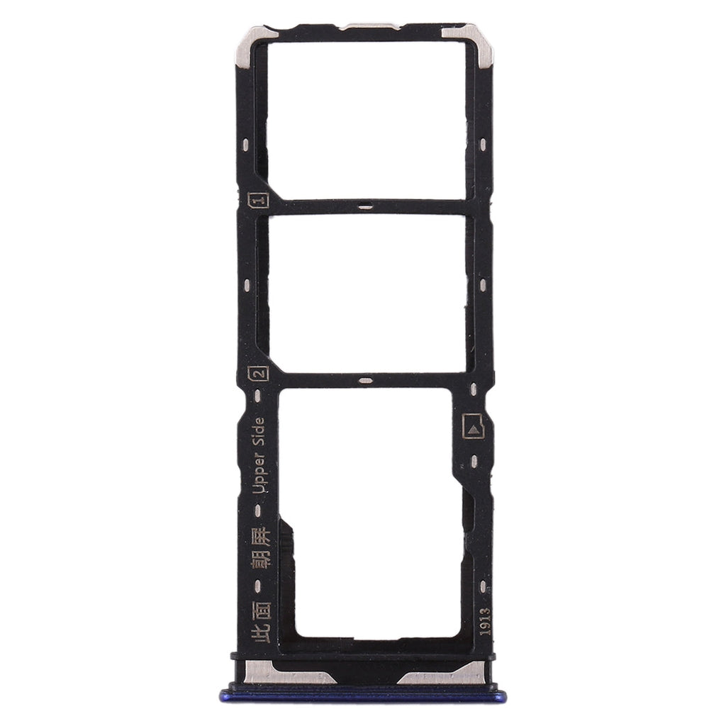 For Vivo  Y7s SIM Card Tray + SIM Card Tray + Micro SD Card Tray (Purple)