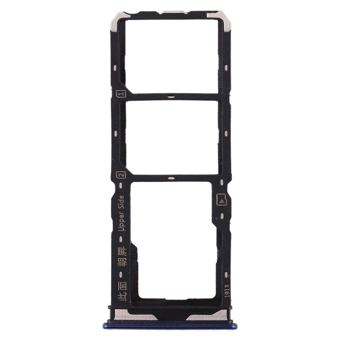 For Vivo  Y7s SIM Card Tray + SIM Card Tray + Micro SD Card Tray (Purple)