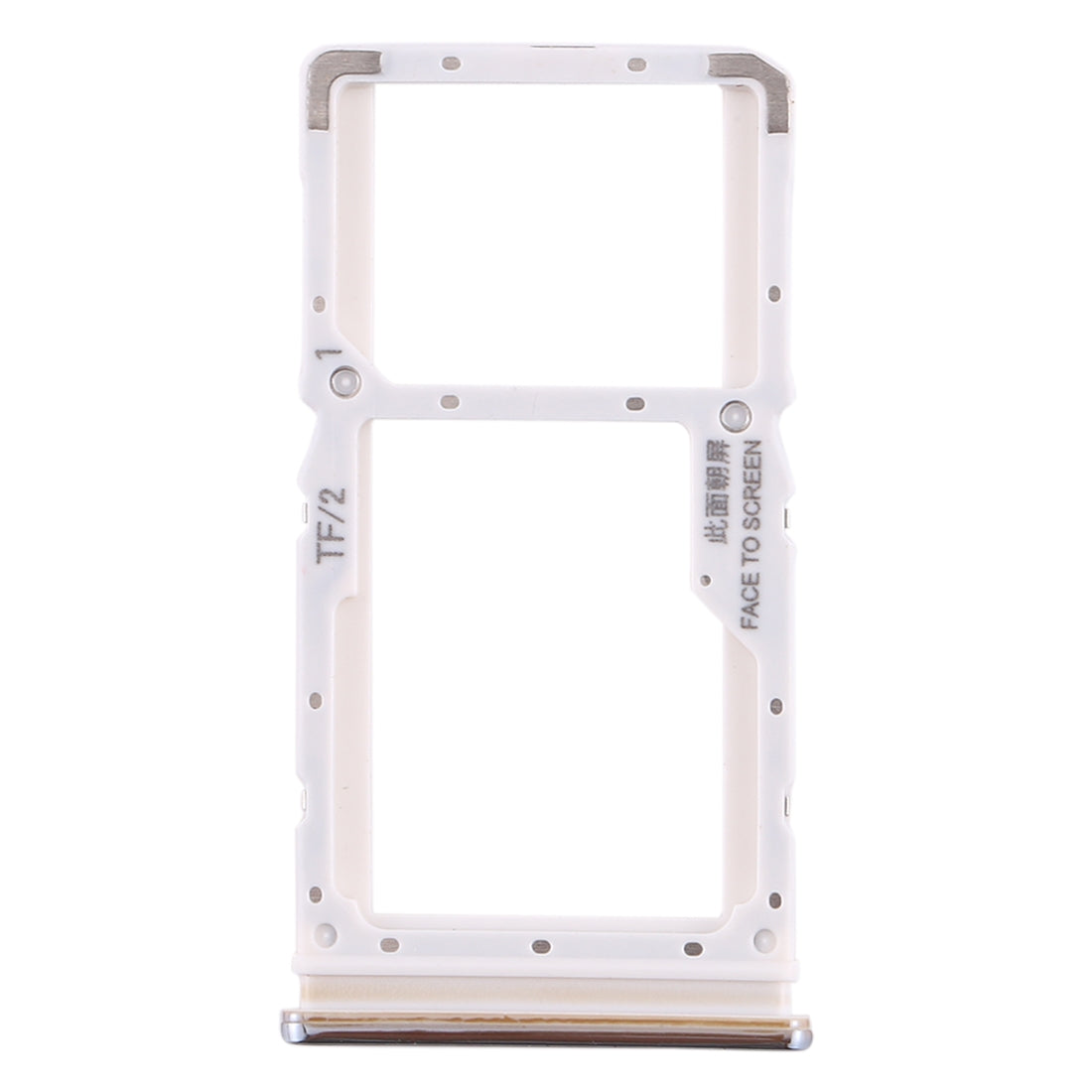 SIM Card Tray + SIM Card Tray / Micro SD Card Tray for Xiaomi Redmi Note 8 Pro (Silver)