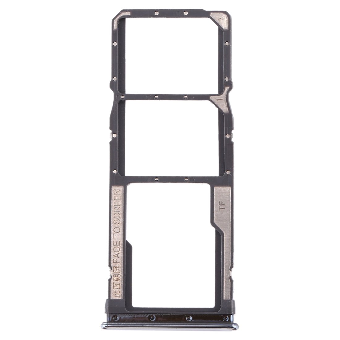 SIM Card Tray + SIM Card Tray + Micro SD Card Tray for Xiaomi Redmi Note 8 (Silver)