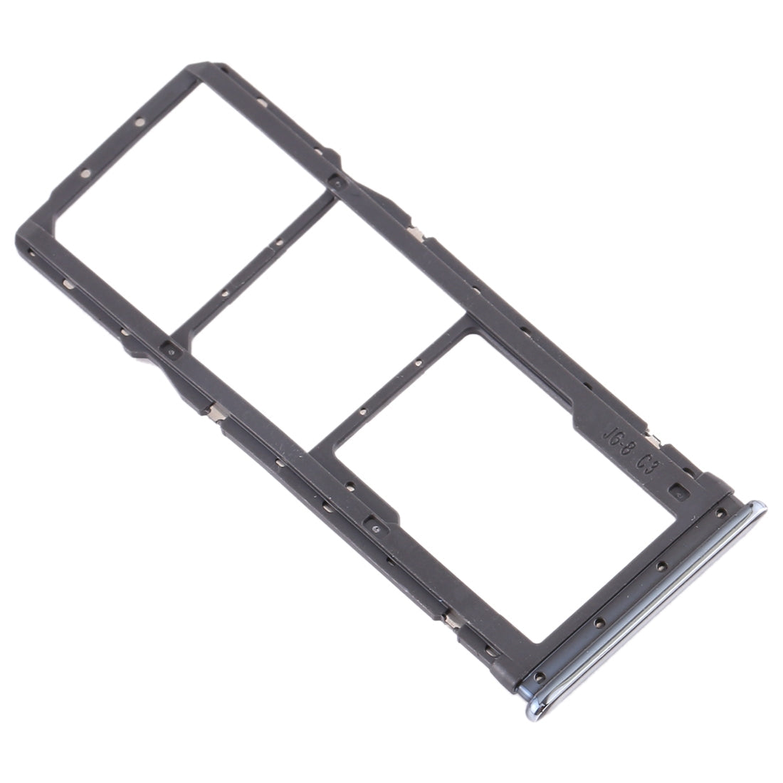 SIM Card Tray + SIM Card Tray + Micro SD Card Tray for Xiaomi Redmi Note 8 (Silver)