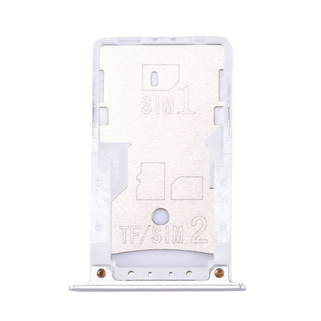 For Xiaomi Redmi Note 4 SIM & SIM / TF Card Tray(Silver)