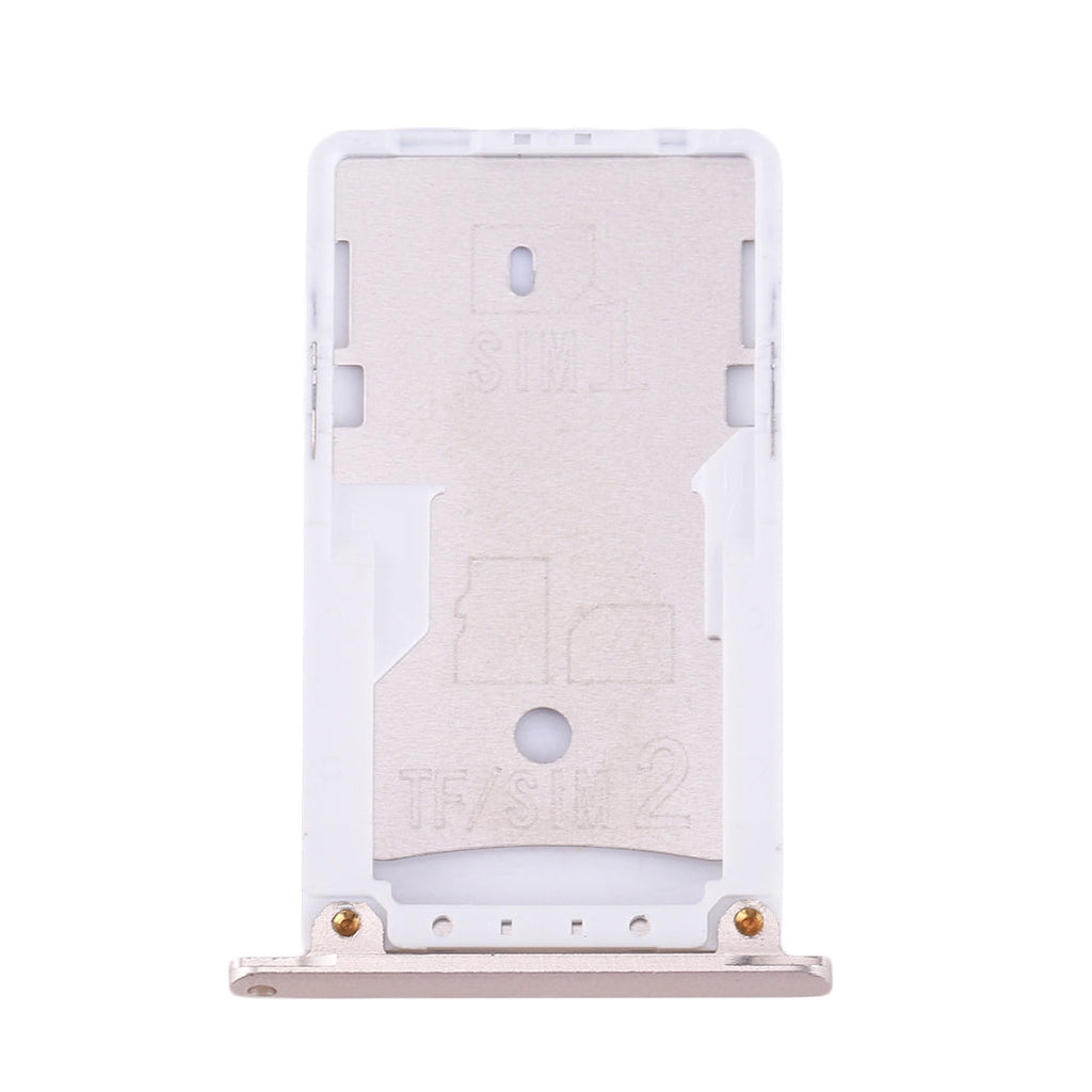 For Xiaomi Redmi Note 3 (Qualcomm Version) SIM & SIM / TF Card Tray(Gold)
